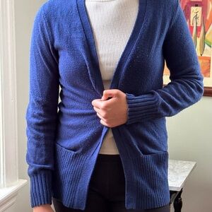 Lands' End Navy Knit Sweater